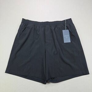 VRST All-In Short V2 7" Lined Performance Stretch Pure Black Mens Size Large